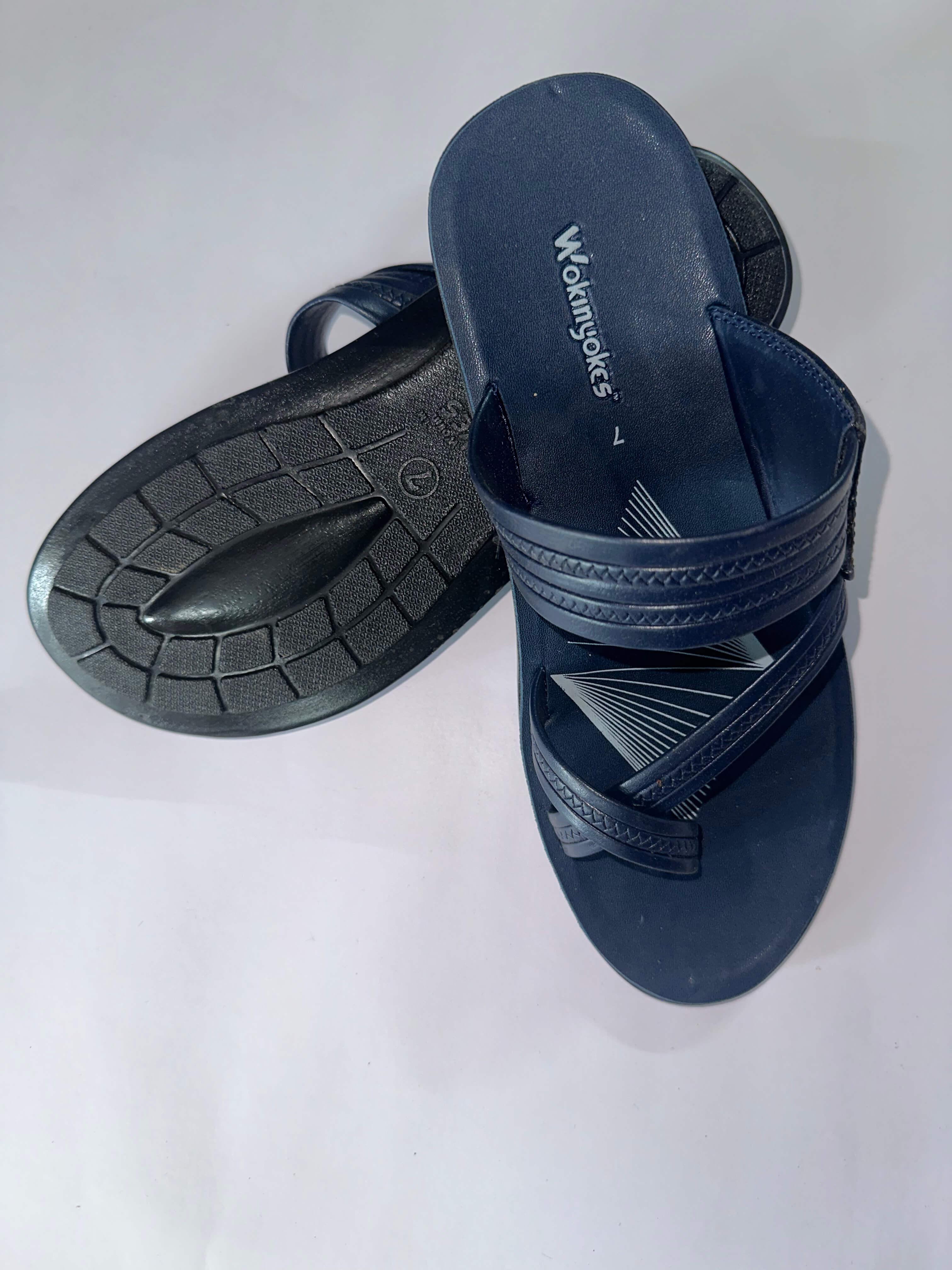 Pu-Flip Flops Blue 11004 wokin yokes