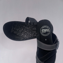 Pu-Flip Flops blk/gry 4001 wokin yokes