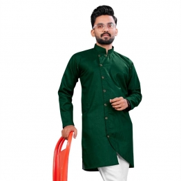 Men's Green Indo-western Kurta
